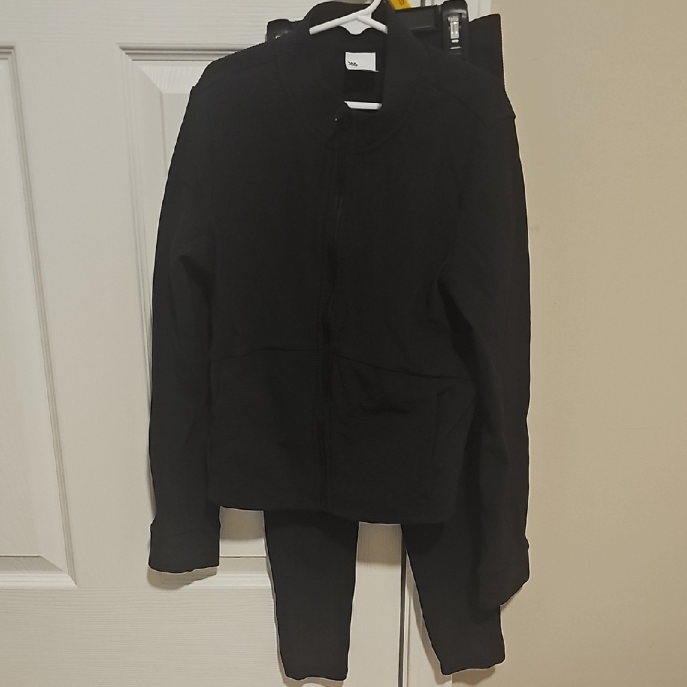 All in Motion Black Ribbed Jacket
